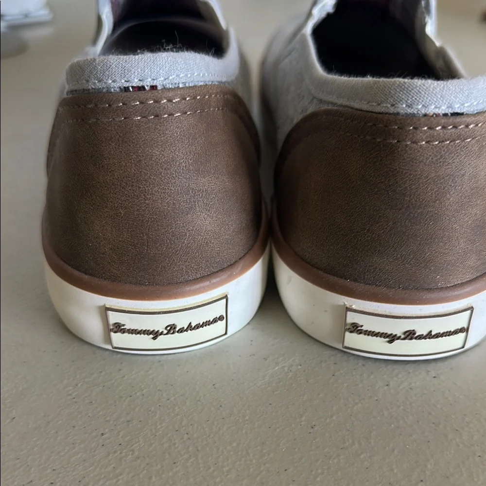 Tommy Bahama Gray and Brown Sneakers with Relaxed Style - Picture 4 of 4